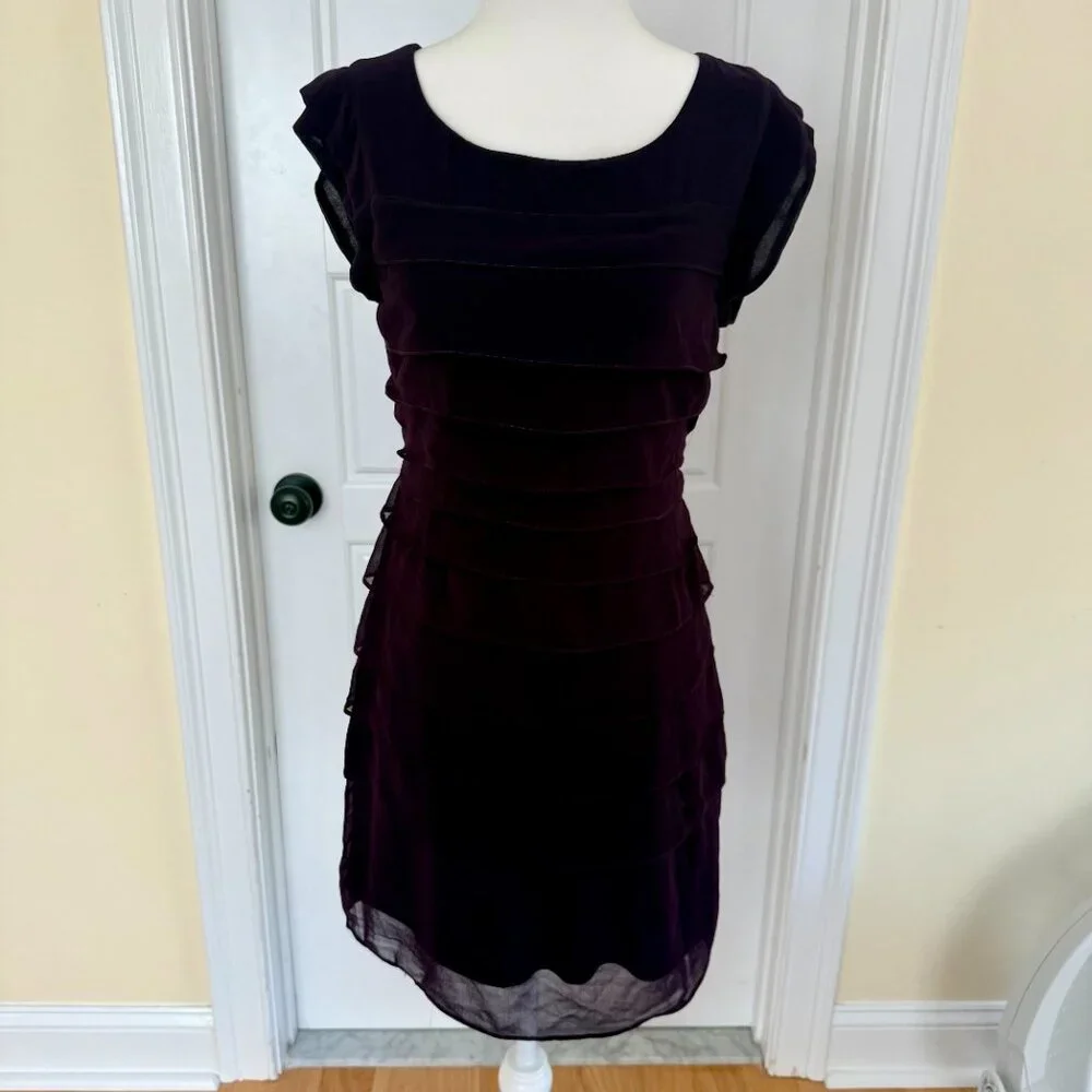 Purple Ruffle Dress - Picture 3 of 7